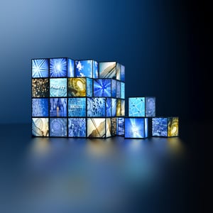 Many blocks display different videos