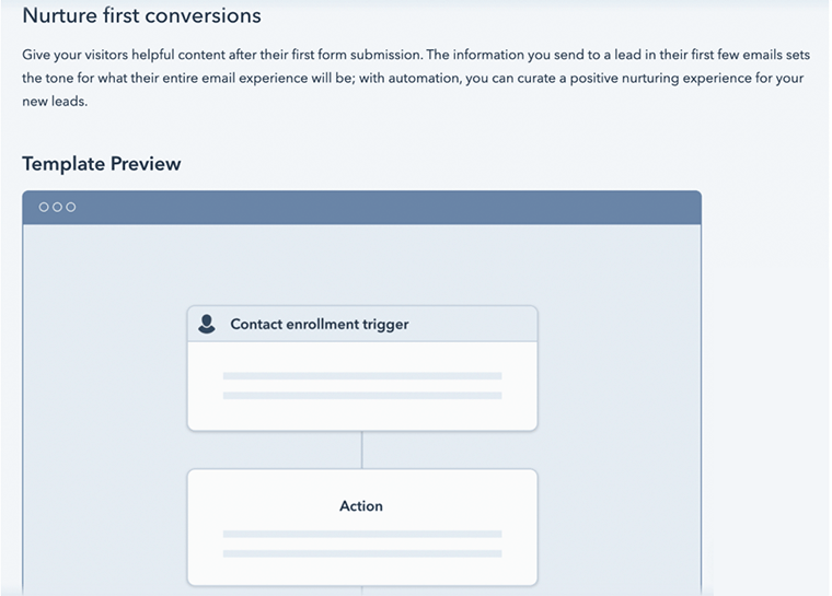 Nurture first conversions