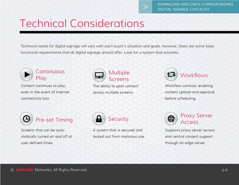 ADFLOW Digital Signage Guide